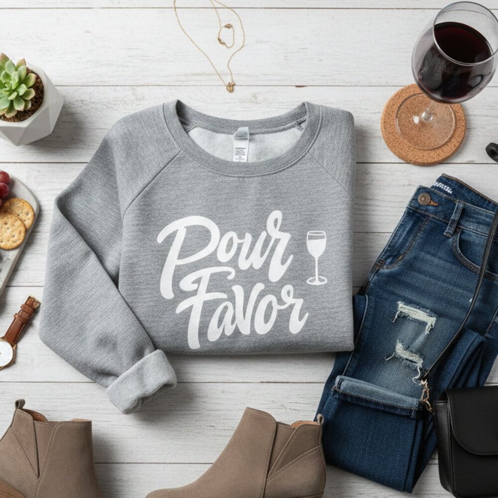 Wildfox Por Favor Graphic Sweatshirt